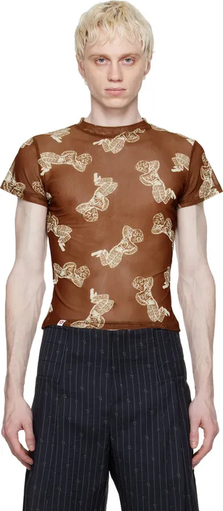 Charles Jeffrey Loverboy Brown Baby T-Shirt