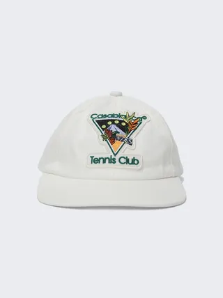 Tennis Club Icon Embroidered Cap White