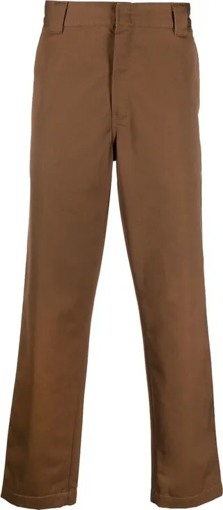 Logo-Patch Straight-Leg Trousers