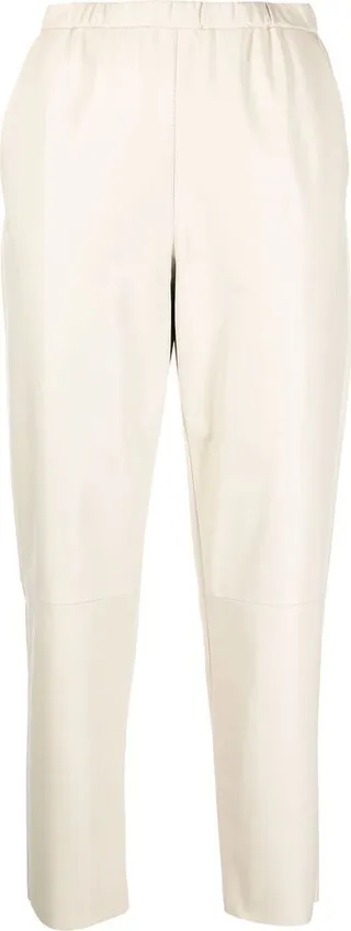 Lambskin Straight-Leg Trousers