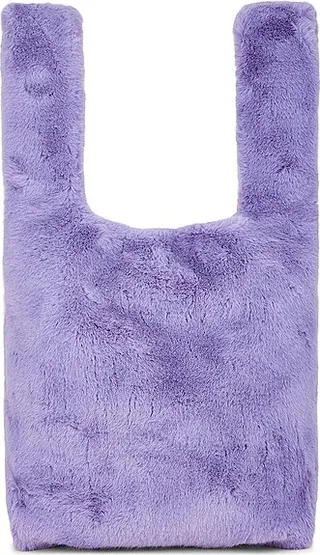 STAND STUDIO Market Faux Fur Bag in Purple