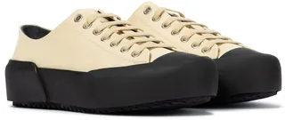 Leather platform sneakers