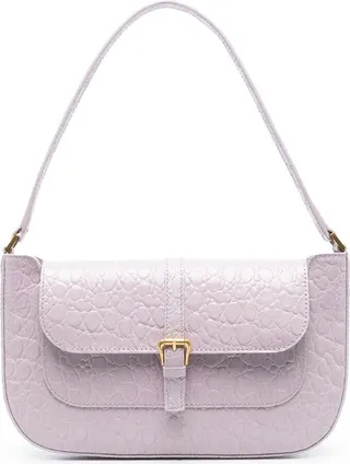 Miranda crocodile-embossed shoulder bag