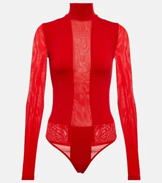 Dione mesh-paneled bodysuit