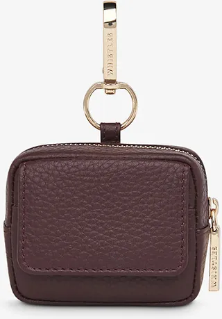 Purple Bibi Leather Keyring