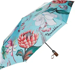 Anuschka Auto Open and Close Umbrella - 3100 (Jardin Bleu) Umbrella