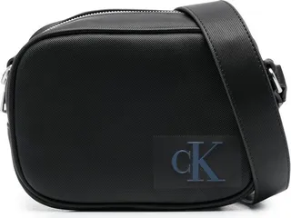 Logo-Debossed Crossbody Messenger Bag