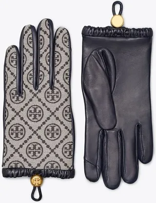 T Monogram Gloves