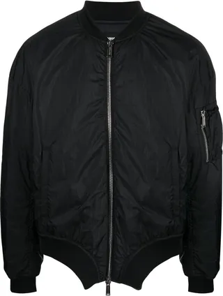 Logo-Print Bomber Jacket