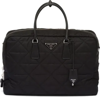Quilted Re-Nylon travel bag