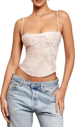 Lisette Floral Lace Corset Camisole
