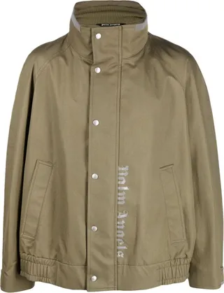 Logo-Print Bomber Jacket