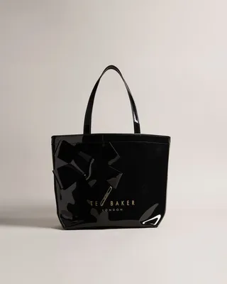 Small Icon Bag With Knot Bow in Black