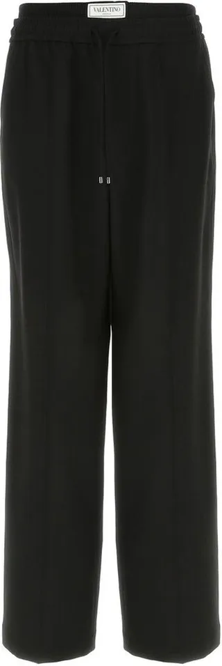 Drawstring Wide Leg Trousers