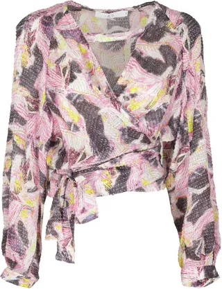 Freddi Long-sleeved Cropped Blouse
