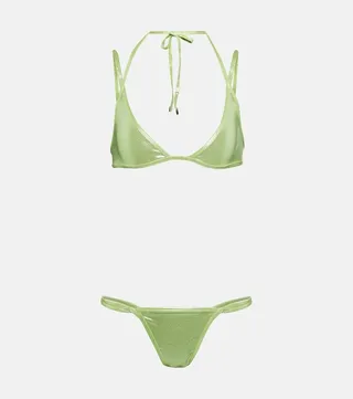 Halterneck bikini top