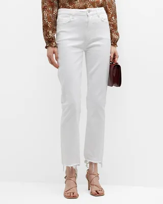 Cindy Slim Straight Cropped Jeans
