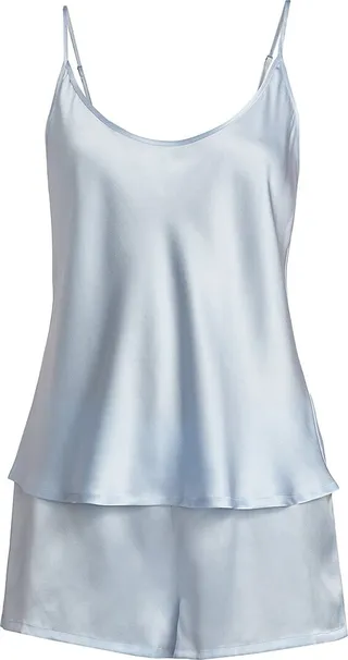 2-Piece Silk Camisole & Shorts Pajama Set