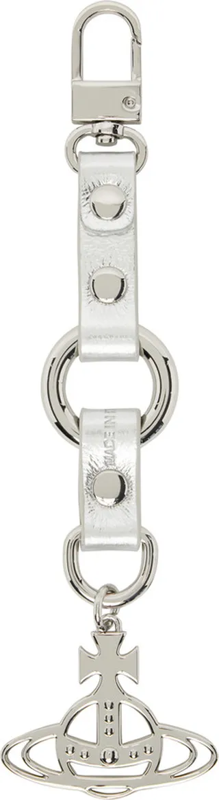 Vivienne Westwood Silver Crinkle Keychain