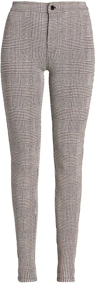 Glen Check Skinny Trousers