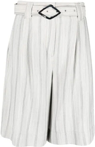 Knee-Length Belted Shorts
