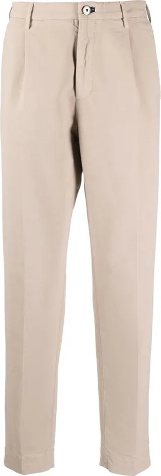 Tapered-Leg Tailored Trousers