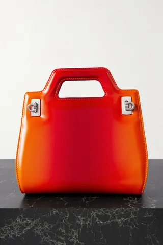 Ferragamo - Wanda Mini Degradé Leather Tote - Orange