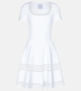 Vienne stretch-jersey minidress