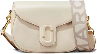 Marc Jacobs The J Marc Large Saddle Beige Crossbody Bag