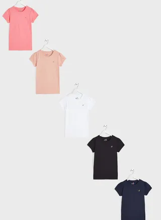 Solid Logo T-Shirts Pack Of 5
