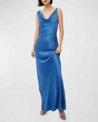 Sanderson Cowl Neck Maxi Slip Dress