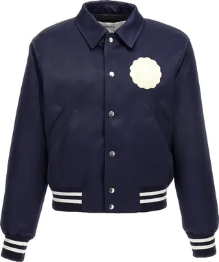 Logo Patch Bomber Jacket