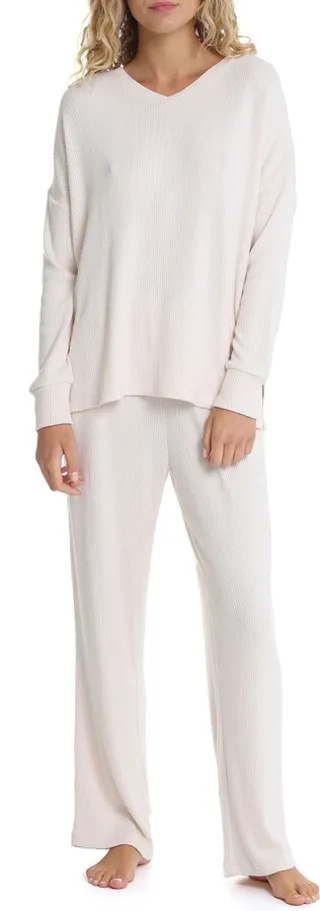 Soft Touch Rib Pajama Set