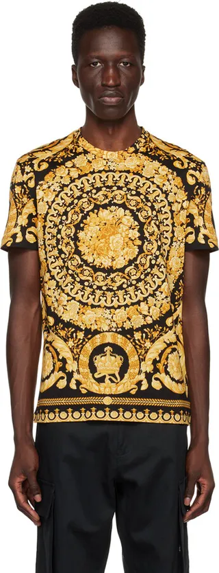 Versace Black Barocco T-Shirt
