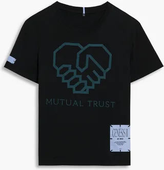 Printed cotton-jersey T-shirt