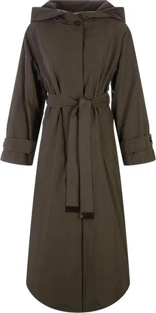 Max Mara Belted hooded Trench Coat