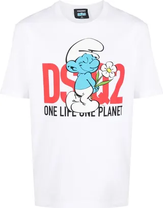 graphic-print cotton T-shirt