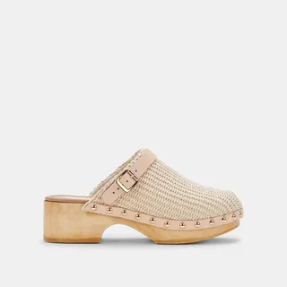 Carlee Clogs Natural Raffia