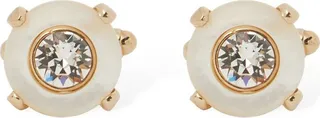 Crystal logo cufflinks