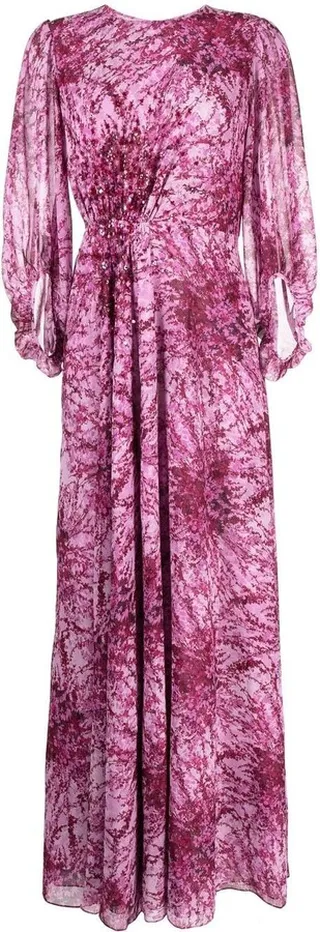 Bianca floral-print gown