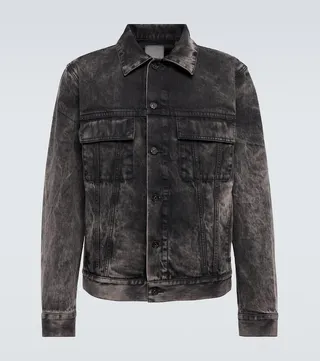Bleached denim jacket