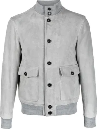 Long-Sleeved Lambskin Jacket