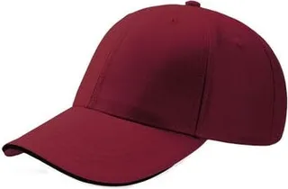 Atlantis Sport Sandwich 6 Panel Baseball Cap - Burgundy