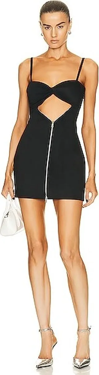RtA Beatriz Mini Dress in Black