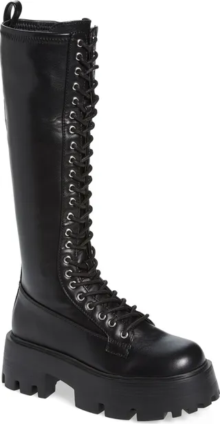 Hariet Knee High Combat Boot