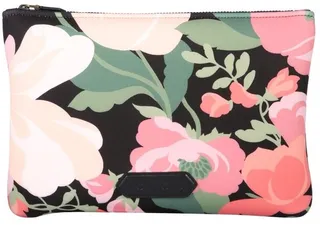 Tom Ford Floral Print Logo Patch Zipped Pouch