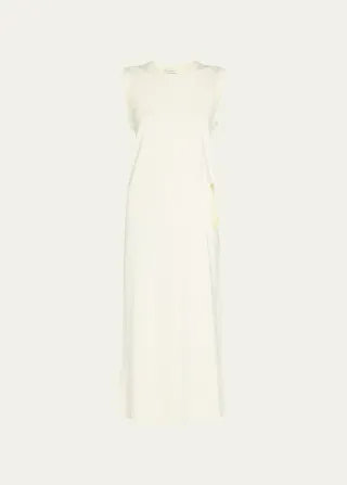 Cutout Sleeveless Tea-Length Tunic Dress
