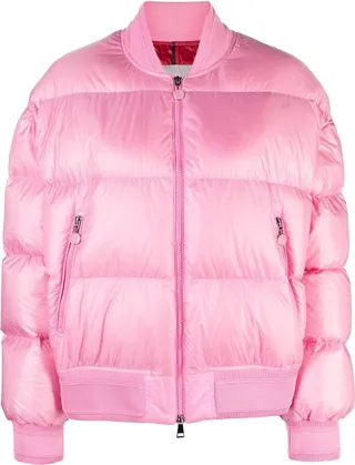 Pink Merlat Down Bomber Jacket