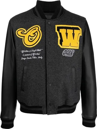 Logo-Patch Varsity Bomber Jacket