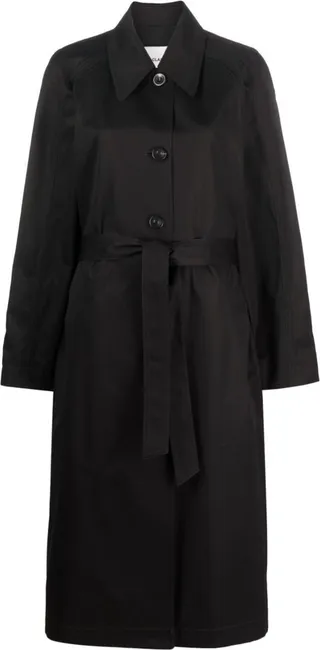 Single-Breasted Button-Fastening Coat